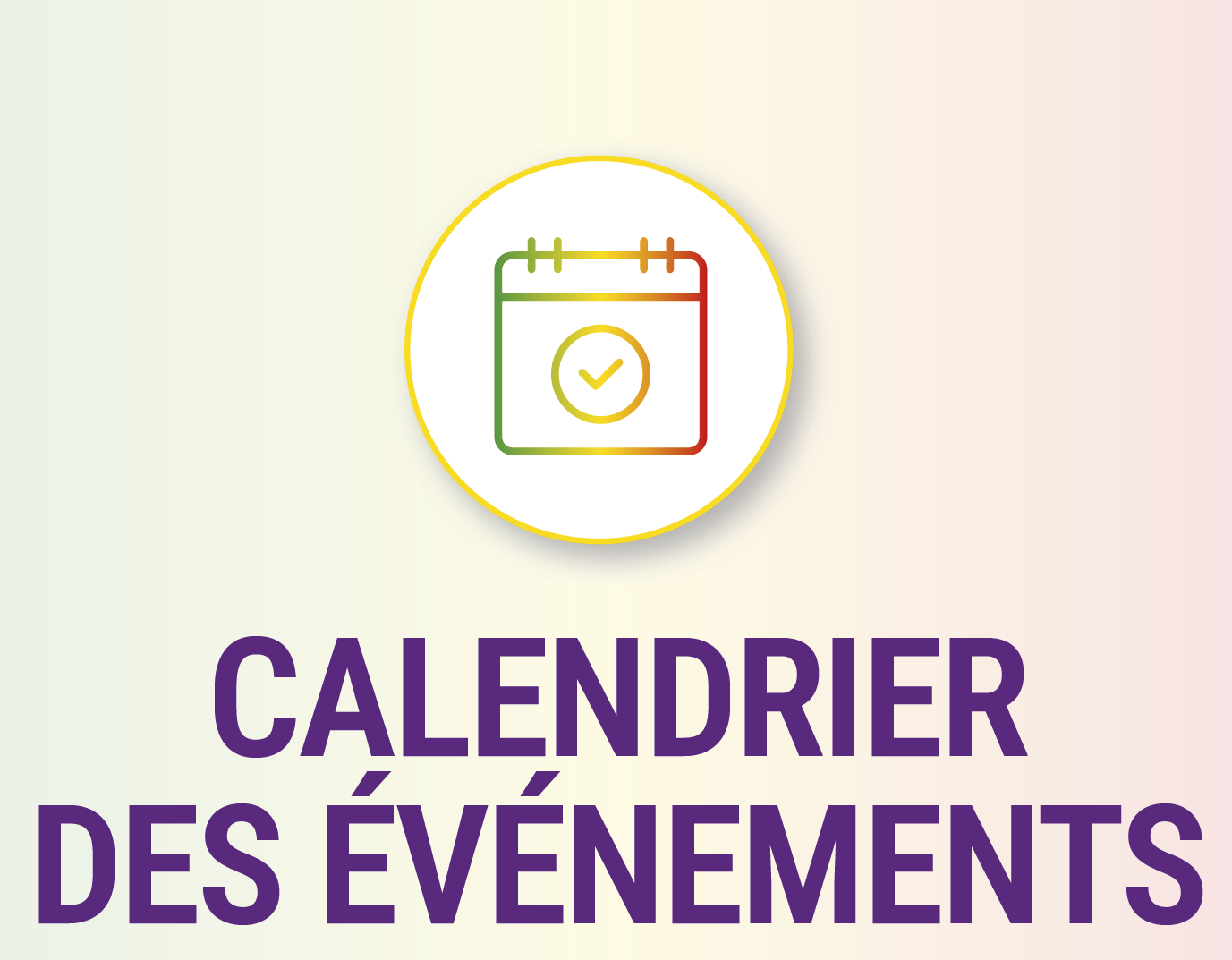 icône du calendrier des événements